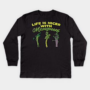 Microgreens, Sprouts Kids Long Sleeve T-Shirt